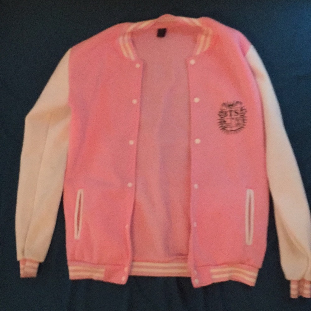 Pink & White Jimin 95 Button Up Jacket